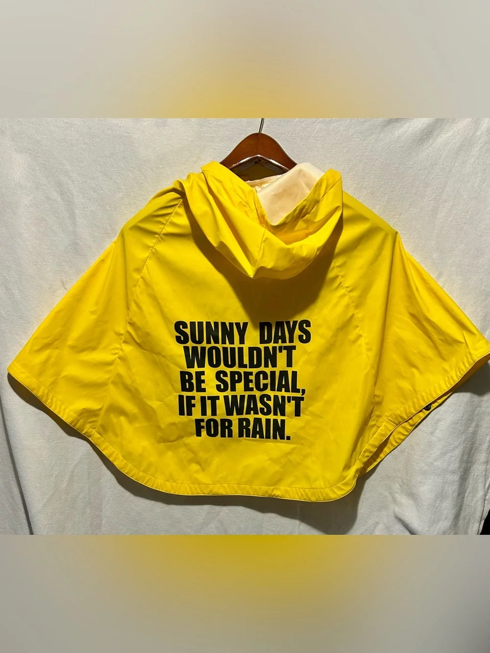 Little Giants “Sunny Days” Rain Poncho, Yellow, Kids Size 8